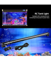 TOPINCN LED Aquarium Light Fish Tank Bubble Light Underwater Led Light with Remote Control + Manual Color Change - Highlight Colorful Aquarium Light Kit(US Plug)(46cm)