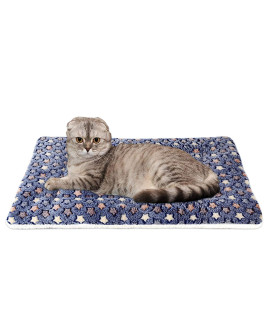 FJWYSANgU Pet Blanket Premium Fluffy Flannel cushion Soft and Warm Mat for Dogs cats Small Size Animal Blue Stars