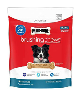 Milk-Bone Original Brushing chews 25 SmallMedium Daily Dental Dog Treats