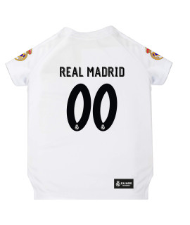 Real Madrid Jersey for DOGS & CATS Football Fan Jerseys, Bright Team colors, SIZE: X-Small