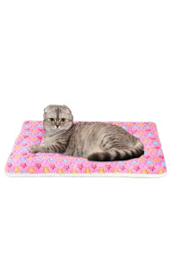 FJWYSANgU Pet Blanket Premium Fluffy Flannel cushion Soft and Warm Mat for Dogs cats Medium Size Animal Pink Stars