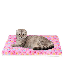 FJWYSANgU Pet Blanket Premium Fluffy Flannel cushion Soft and Warm Mat for Dogs cats Medium Size Animal Pink Stars