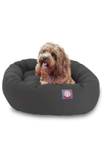 Majestic Pet 32 inch Gray Bagel Dog Bed Products