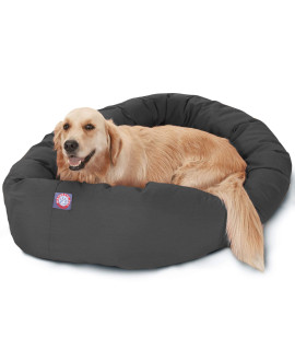 Majestic Pet 40 inch Gray Bagel Dog Bed Products