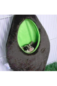 HOT 1 Pcs Forest Hanging Oval/Egg Shape Bed Sugar Glider Hamster Squirrel Chinchillas Small Pet Cage Dark Brown Color by Polar Bear's