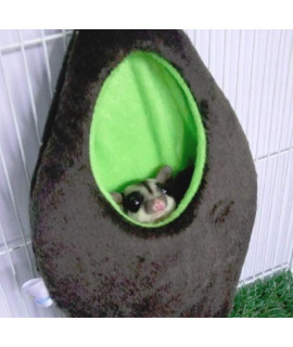 HOT 1 Pcs Forest Hanging Oval/Egg Shape Bed Sugar Glider Hamster Squirrel Chinchillas Small Pet Cage Dark Brown Color by Polar Bear's