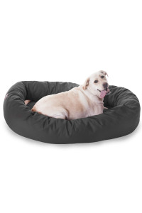 Majestic Pet 52 inch Gray Bagel Dog Bed Products