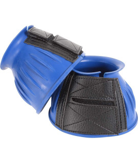 Cashel Rubber Bell Boots, Blue, Large