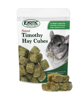 Timothy Hay cubes 1 lb - 100% All Natural, High Fiber, Sun cured Timothy grass Food & Treat - Rabbits, guinea Pigs, chinchillas, Degus, Prairie Dogs, Tortoises, Hamsters, gerbils, Rats & Small Pets