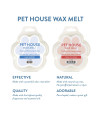 One Fur All 100% Natural Soy Wax Melts in 20+ Fragrances, Pack of 2 by Pet House - Long Lasting Pet Odor Eliminating Wax Melts, Non-Toxic Pet Wax Melts, Made in USA (Lilac Garden/Fresh Cut Roses)