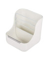 POPETPOP Hay Feeder Less Wasted Hay Rack Manger for Rabbit Guinea Pig Chinchilla,2 in 1 Feeder Bowls Small Animal Supplies(White)