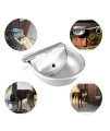 Homend Upgraded Automatic Waterer Bowl Farm Grade Stainless Stock Waterer Horse Cattle Goat Sheep Dog Water (with Drainage Hole)