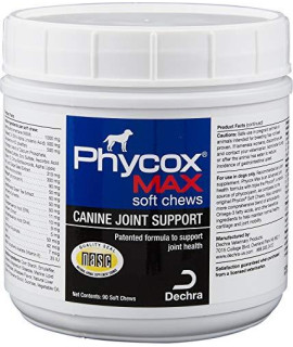 Dechra 192959807691 Phycox MAX Canine Joint Support Soft Chews 90 Count