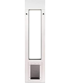 Patio Pacific Inc. Cat Door for Horizontal Sliding Windows with Small Vinyl Pet Door | Great for Cats | Easy Entry and Exit Control | Lockable, Energy Efficient, Low Cost