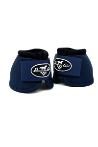 Professional's Choice Ballistic Overreach Bell Boots for Horses | Superb Protection, Durability & Comfort | Quick Wrap Hook & Loop | Sold in Pairs | X-Large Navy Blue