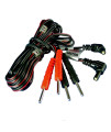Easystim Otc Premium Pair Of 2 Black Lead Wires For Tens And Ems Units - Standard Female Plug
