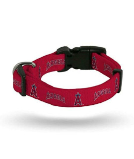 Rico Industries MLB Los Angeles Angels Pet CollarPet Collar Medium, Team Colors, Medium