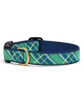 Up Country Kelly Plaid Dog Collar (XXL Wide)