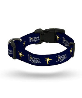 Rico Industries MLB Tampa Bay Rays Pet CollarPet Collar Small, Team Colors, Small