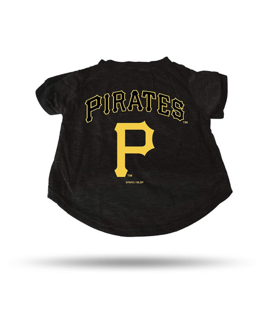 MLB Pittsburgh Pirates Pet Tee ShirtPet Tee Shirt Size L, Team Colors, Size L