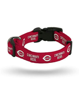 Rico Industries MLB Cincinnati Reds Pet CollarPet Collar Medium, Team Colors, Medium