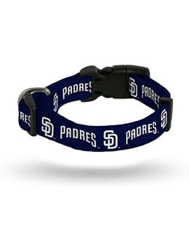 Rico Industries MLB San Diego Padres Pet CollarPet Collar Medium, Team Colors, Medium