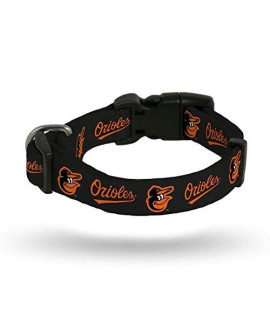 Rico Industries MLB Baltimore Orioles Pet CollarPet Collar Small, Team Colors, Small