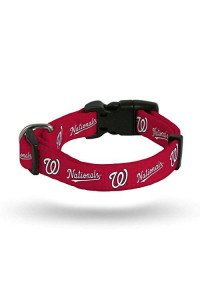 Rico Industries MLB Washington Nationals Pet CollarPet Collar Large, Team Colors, Large