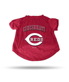 Rico Industries MLB Cincinnati Reds Pet Tee ShirtPet Tee Shirt Size S, Team Colors, Size S