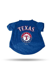 Rico Industries MLB Texas Rangers Pet Tee ShirtPet Tee Shirt Size L, Team Colors, Size L