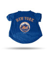 Rico Industries MLB New York Mets Pet Tee ShirtPet Tee Shirt Size L, Team Colors, Size L