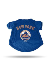Rico Industries MLB New York Mets Pet Tee ShirtPet Tee Shirt Size L, Team Colors, Size L