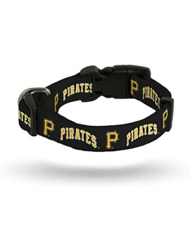 Rico Industries MLB Pittsburgh Pirates Pet CollarPet Collar Large, Team Colors, Large