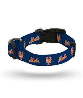 Rico Industries MLB New York Mets Pet CollarPet Collar Small, Team Colors, Small