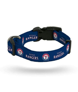Rico Industries MLB Texas Rangers Pet CollarPet Collar Small, Team Colors, Small