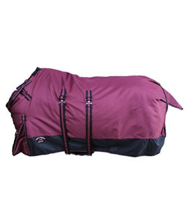 CHALLENGER 82" 1200D Turnout Waterproof Horse Winter Blanket Heavy Belly Band 567B