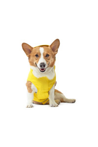 Canada Pooch Torrential Tracker Dog Rain Jacket - Easy On, Adjustable Full Body Coverage, Waterproof, Functional Pockets, Reflective Trim Rain Coat for Dogs, Great for Dogs (Yellow, 10)
