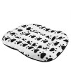 Soft Pet Bed Comfortable Warm Coral Fleece Dog Cat Cushion Blanket Washable Thick Mat Bed Mattress Kennel Mat Pillow with Cotton Filling(White)