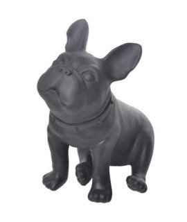 ZAMTAC Plastic French Bulldog Dog Mannequin with Revolved Head for Display - (Color: D70 Black)