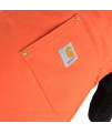 Carhartt Firm Duck Insulated Dog Chore Coat Hunter Orange/Brass