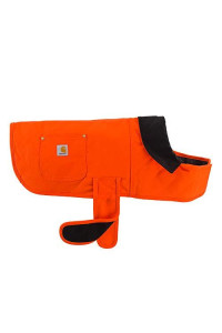 Carhartt Firm Duck Insulated Dog Chore Coat Hunter Orange/Brass