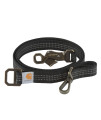 Carhartt Dog Leash, Durable Nylon Webbing Dog Leash, Black, Small