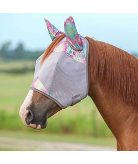 Cashel Company Patterned Crusader Fly Mask with Ears Multihenna Mini/FOAL