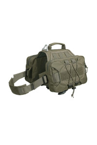 Excellent Elite Spanker Dog Pack Hound Dog Saddle Bag Backpack For Travel Camping Hiking Medium Large Dog With 2 Capacious Side Pockets(Rgn)