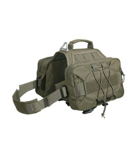 Excellent Elite Spanker Dog Pack Hound Dog Saddle Bag Backpack For Travel Camping Hiking Medium Large Dog With 2 Capacious Side Pockets(Rgn)
