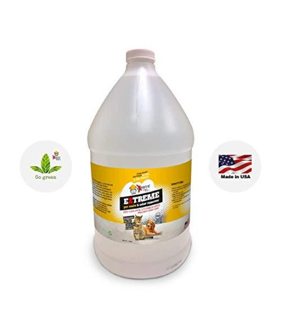 Extreme Consumer Products Lavender Scented Pet Odor Eliminator - Professional Strength All Natural Pet Stain and Odor Remover - 1 Gallon Refill