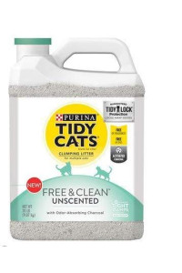 Golden Cat 702115 Tidy Cats Free & Clean Unscented Clumping Cat Litter - Case Of 2 (One Pack)