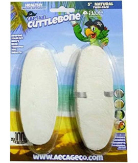 A&E cage company Natural Flavoring 5in cuttlebone Twin Pack