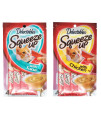 Delectables Squeeze Up Hartz cat Treats Variety Pack Bundle of 2 Flavors (Tuna, chicken 20 oz Each)