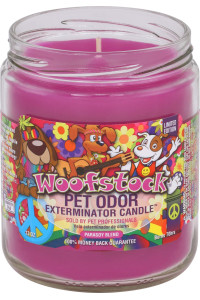Woofstock Pet Odor Exterminator 13 Ounce Jar Candle